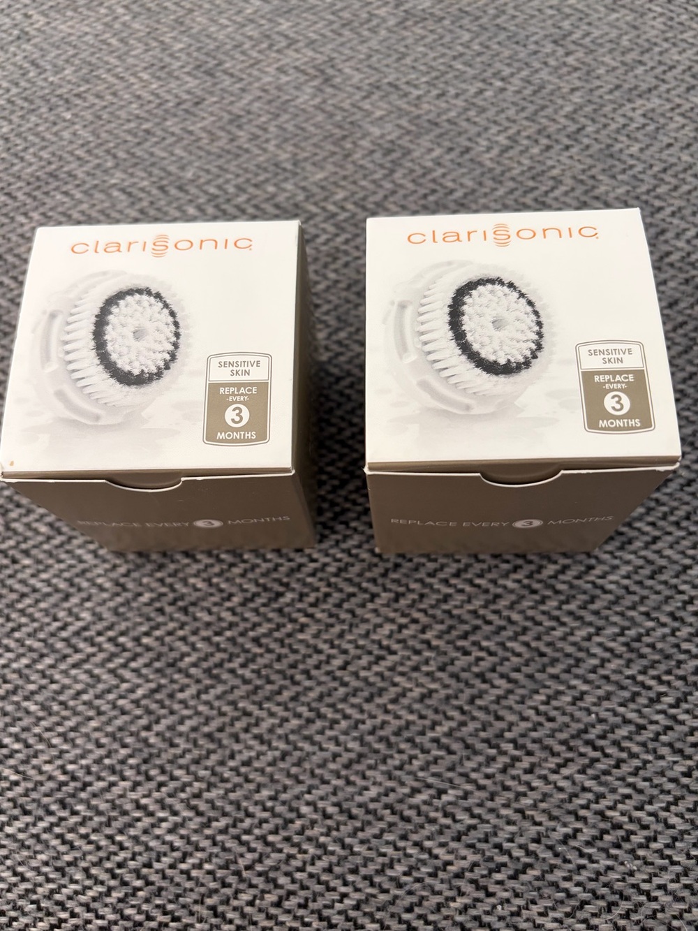 Clarisonic Replacement Brush Head Twin Pack For Sensitive Skin, 2 Packs Of 2